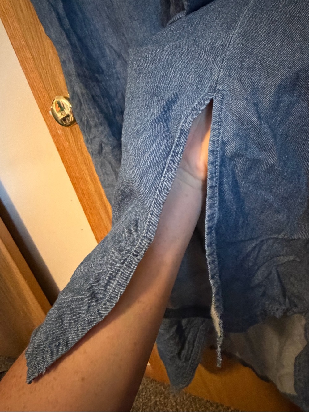 Pact medium wash denim midi dress - Picture 4 of 6
